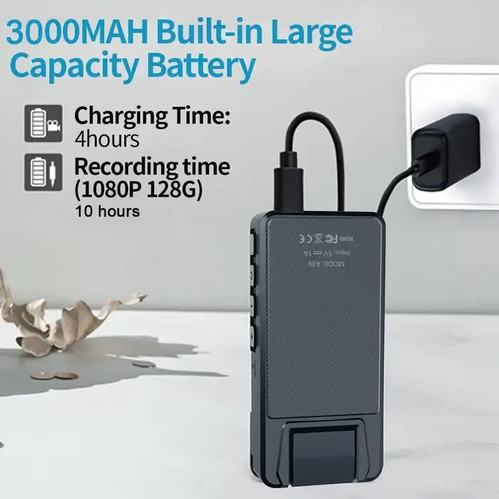 Mini Caméra Vandlion A39 Full 1080P HD avec Batterie 3000mAh pour Vidéos et Photos en Haute Définition Occasions Sportives et Voyages