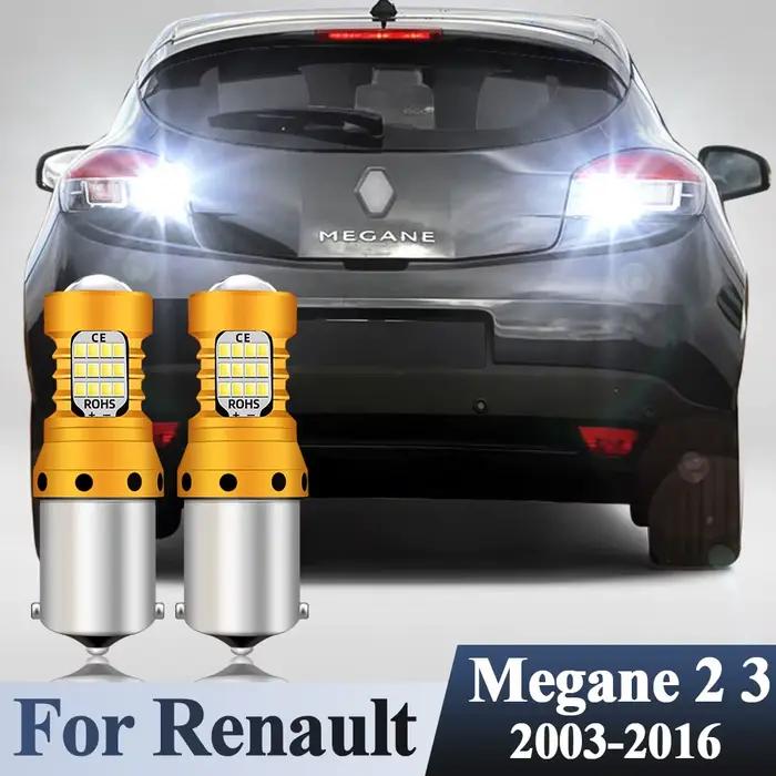 Pour Renault Megane 2 3 LED feux de recul ampoules de secours blanc Flash lampe