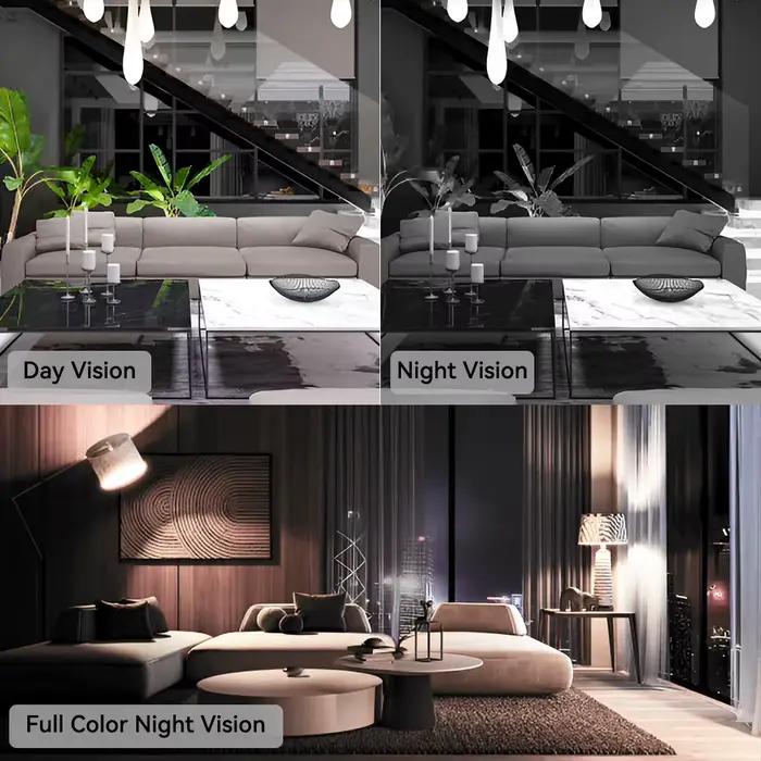 PEGATAH 8MP HD couleur nocturne Wifi IP caméra de sécurité sans fil PTZ 4X Zoom caméras
