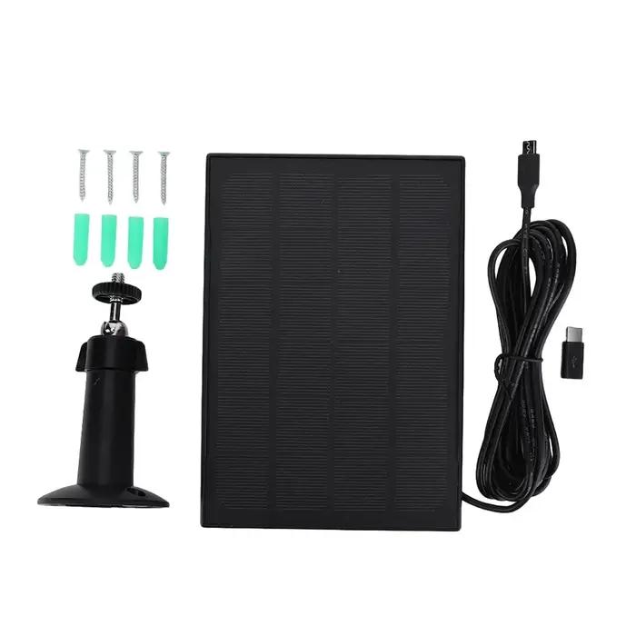 Panneau solaire 10W 6V Cellules solaires extérieures 360 ° Caméra murale réglable