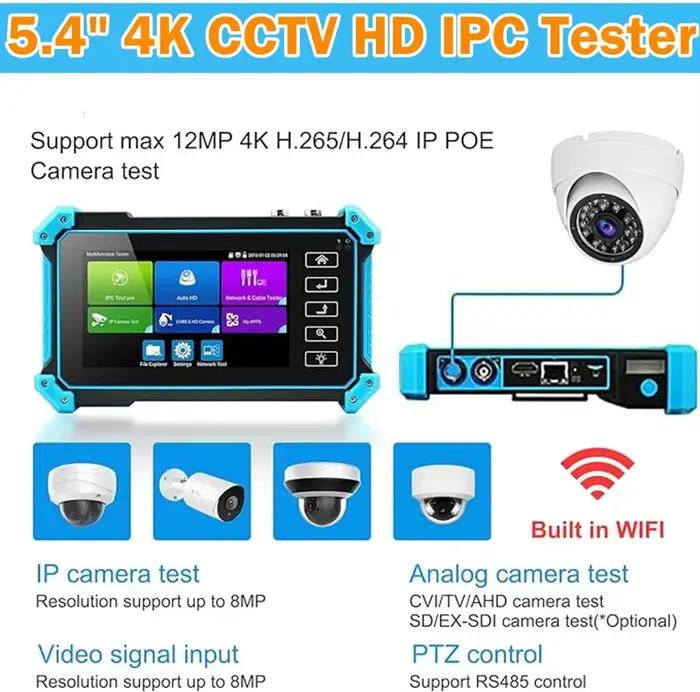Testeur de caméra IP IPC-5200C Plus avec écran tactile IPS de 5