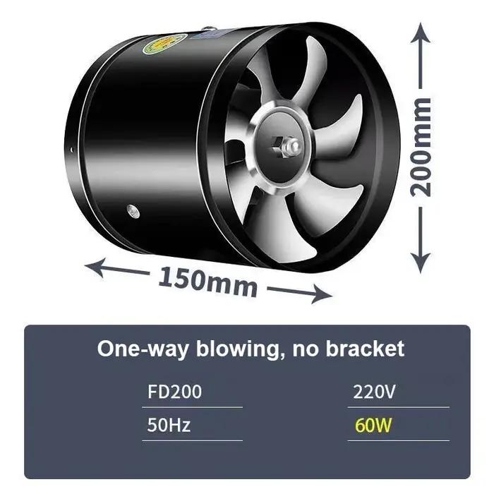4''6''8'' tuyau ventilateur d'échappement