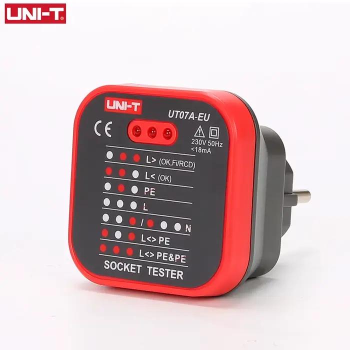 Testeur de prises UNI-T UT07B-EU – Détecteur de polarité et de phase