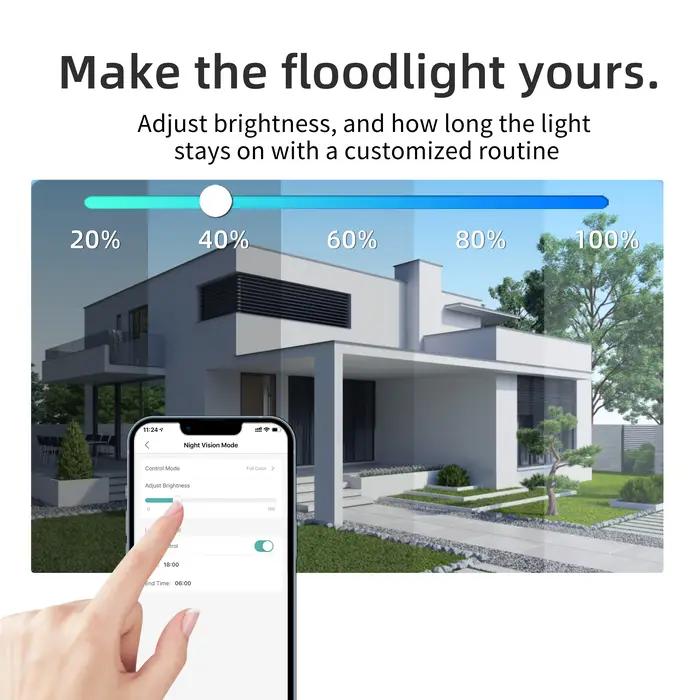 Offre spéciale iCsee 3 objectifs 3 écran WiFi caméra 360 ° CCTV extérieur imperméable de suivi automatique