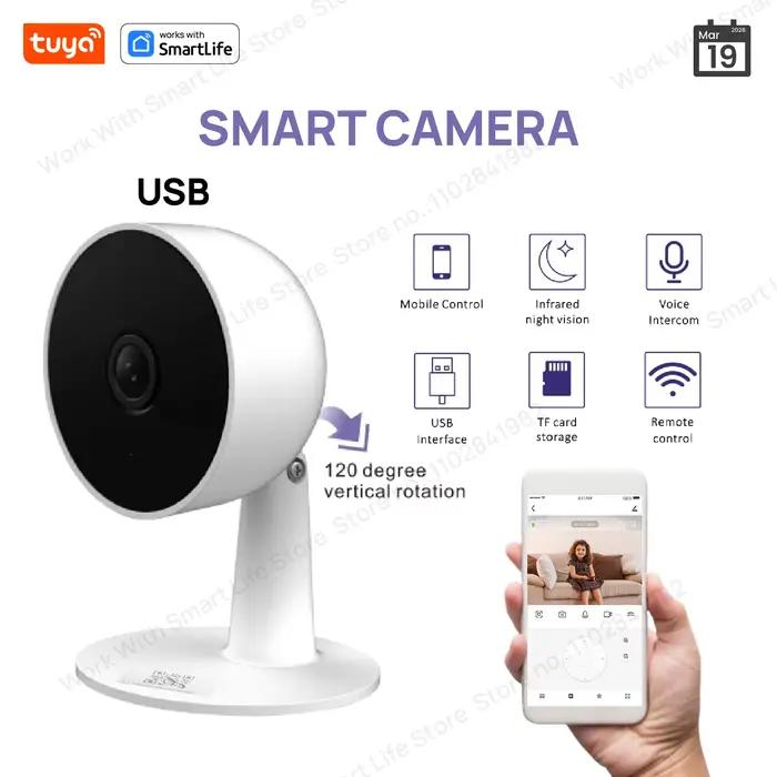 Tuya – caméra de sécurité intérieure intelligente HD 3MP