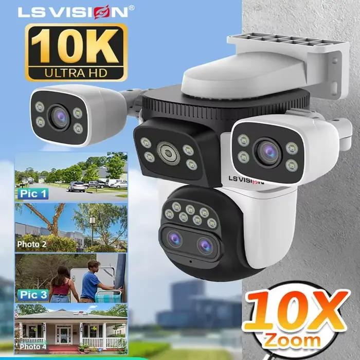 LS VISION 20MP 3 * écrans Surveillance à domicile caméra Wifi 10X Zoom