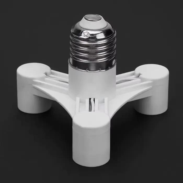 Douille d'ampoule E27 à 3 E14 / E27 à 4 E14 séparateur convertisseur vis support de lampe à induction occasionnel pour amélioration de l'éclairage maison bureau magasin