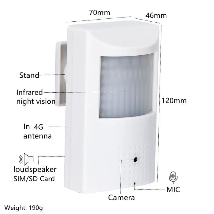 Caméra IP secrète HQCAM 4G haute définition pour surveillance discrète et efficace à domicile et en entreprise