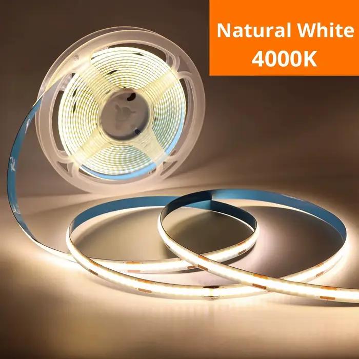 Bande Lumineuse LED COB Tactile, Gradateur Flexible, Ruban à Diodes, USB, Linéaire, Éclairage Nik, L