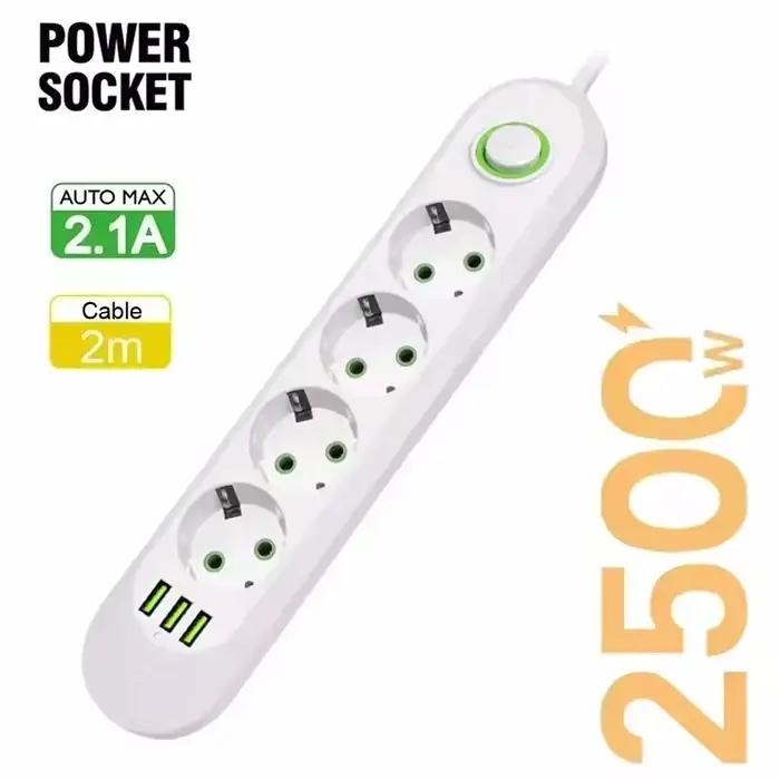Multiprise électrique 2500W avec prise EU