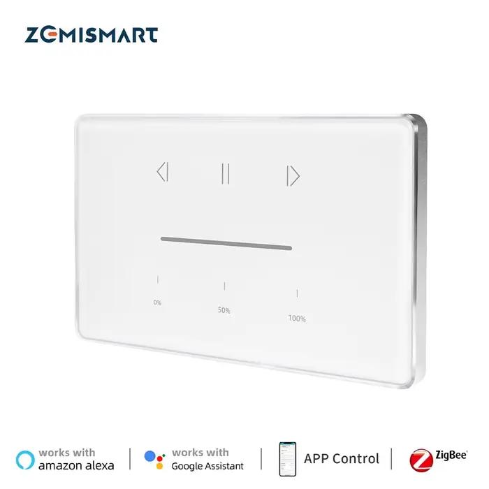 Zemismart Zigbee interrupteur de rideau pour moteur à rouleau interrupteur de volet américain avec c