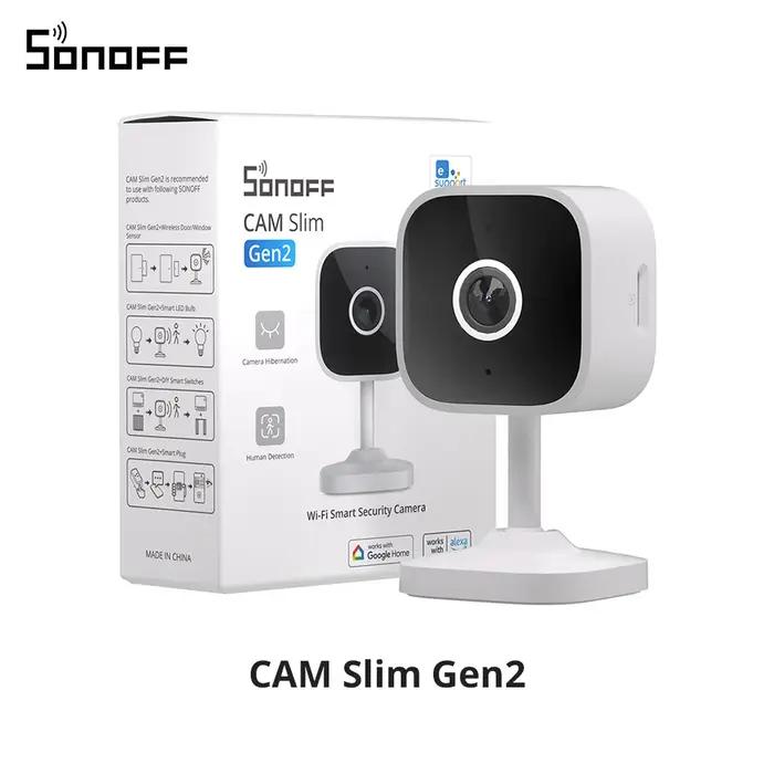SONOFF CAM-S2 caméra de sécurité à domicile WiFi 1080P alerte de détection de mouvement Audio bidirectionnel interactif en temps réel prise en charge Alexa Google