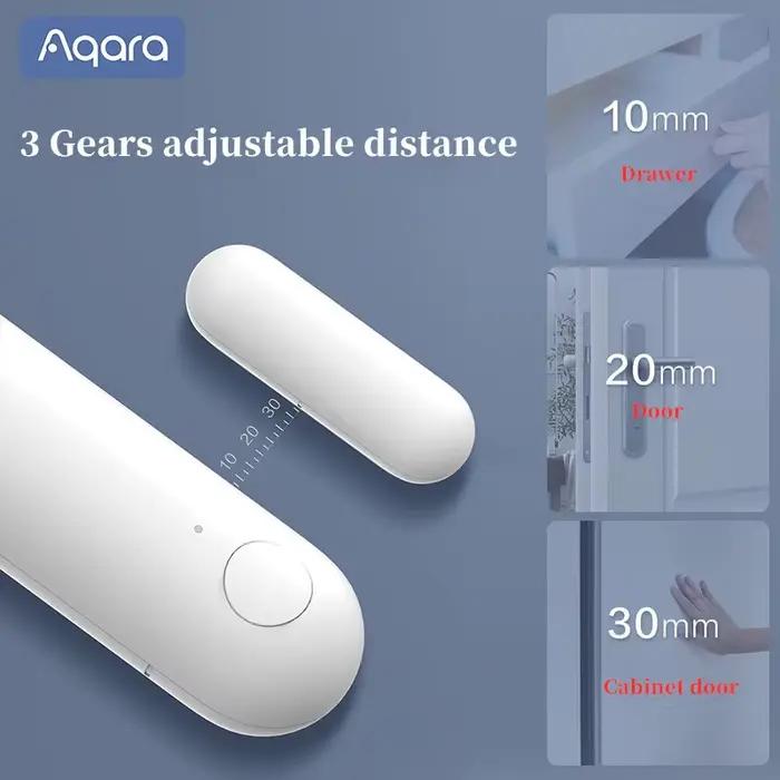 Capteur de porte et de fenêtre Aqara P1 Zigbee 3.0 mini intelligent pour maison connectée sécurité télécommande compatible avec Homekit pour protéger maison bureau cadeau occasions spéciales