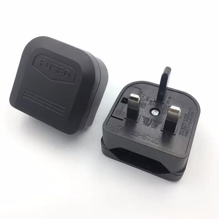 Adaptateur de prise Euro EU vers UK avec fusible 3A/5A/13A