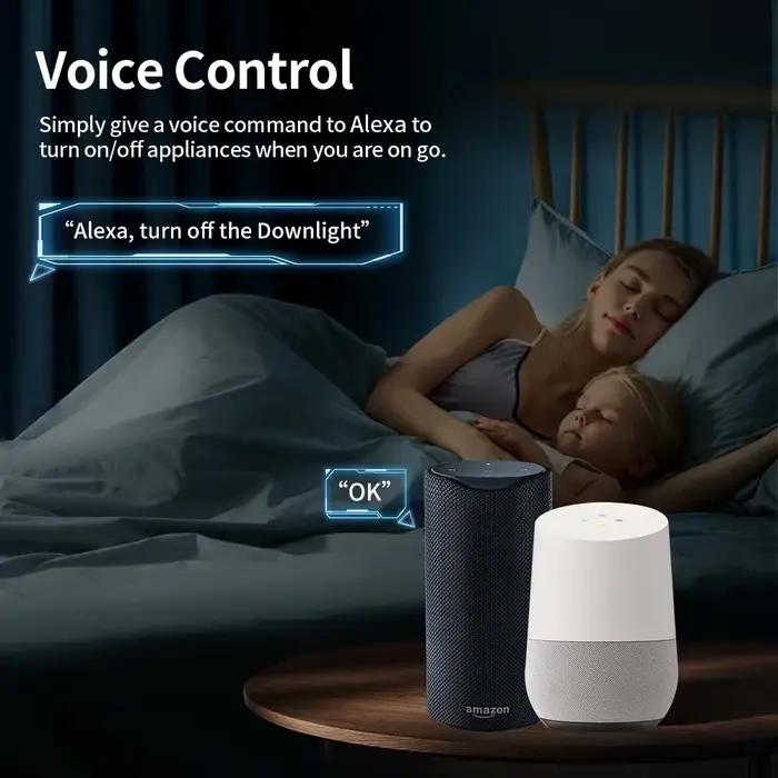 Prise intelligente TNCE Tuya WiFi/Zigbee 16A/20A pour la surveillance de la consommation électrique et la commande vocale avec Alexa et Google Home pour une maison intelligente