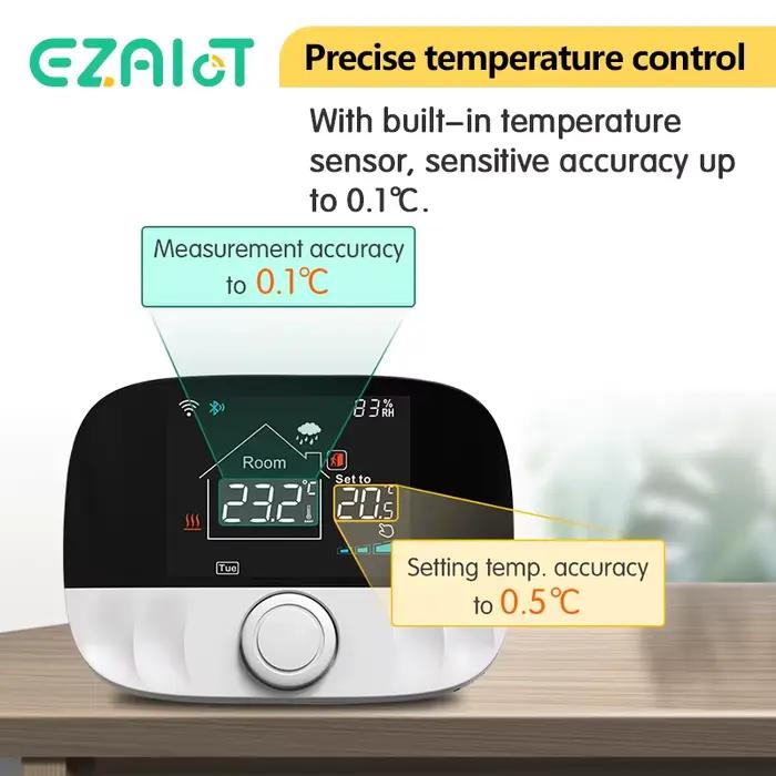 Thermostat sans fil WiFi/sans WiFi pour chaudière à gaz