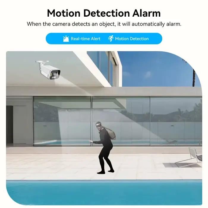 Caméra IP 4K 8MP, caméra AHD extérieure étanche 4MP