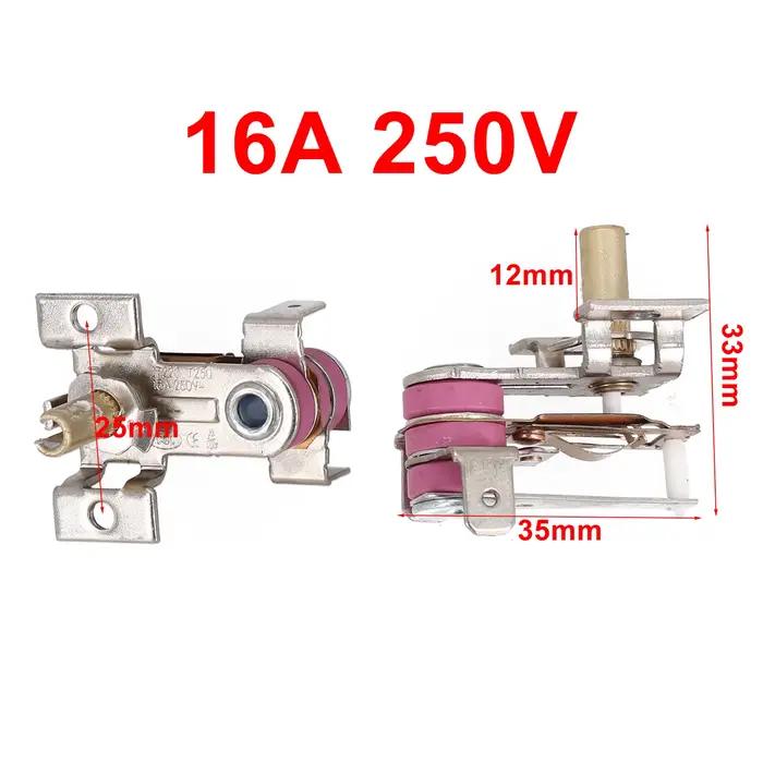 Thermostat bimétallique KST-220 interrupteur de température réglable pour radiateurs électriques fers électriques cuiseurs à riz grille-pain friteuses four domestique