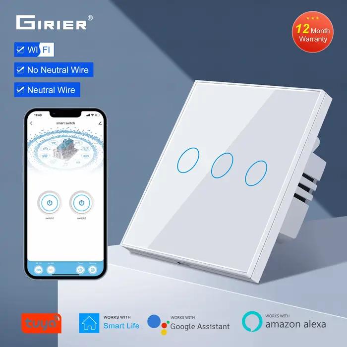 Wifi interrupteur tactile mural ue aucun fil neutre requis