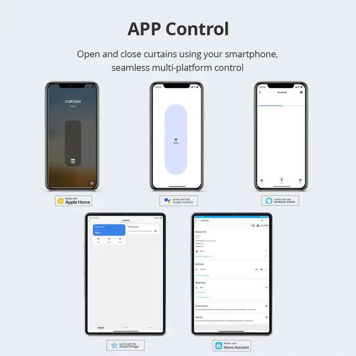 Zemismart Matter sur fil moteur de stores à rouleau intelligent pour Tube de 25mm 28mm batterie intégrée Homekit Google Home Smartthings