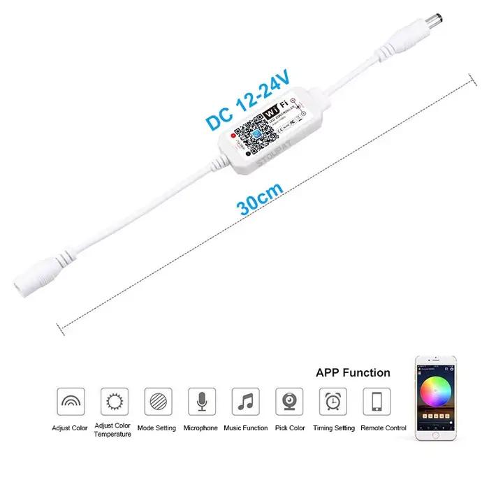 Magic Home Wifi LED bande lumineuse contrôleur APP commande vocale pour bande lumineuse monochrome v