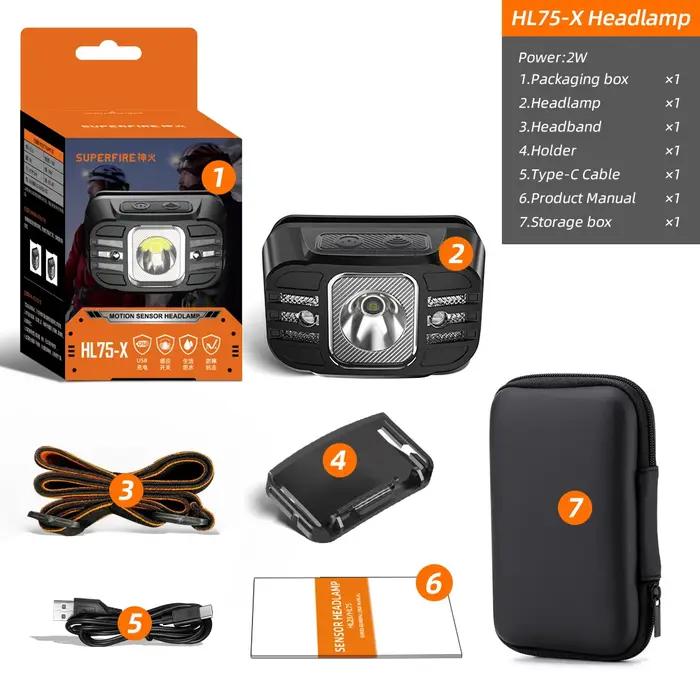 SUPERFIRE Mini LED USB C Rechargeable haute puissance