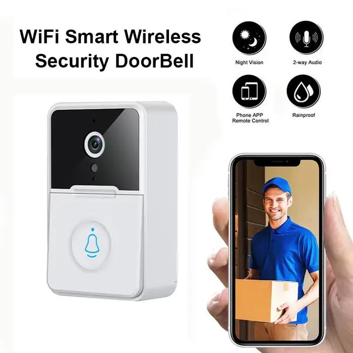 1080P WiFi vidéo sonnette maison intelligente interphone sans fil PIR extérieur étanche Vision nocturne caméra