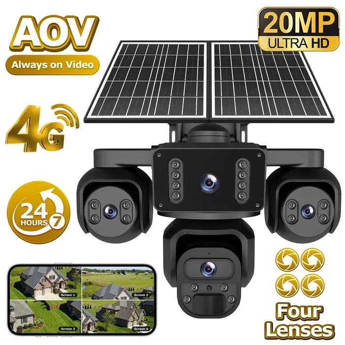 Caméra solaire 4G extérieure