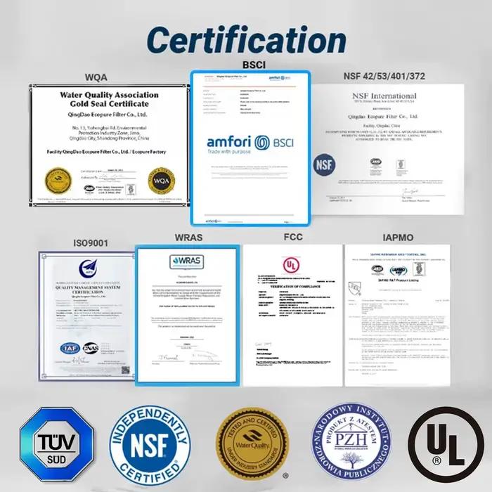 Certifié NSF Compatible avec le filtre à eau du réfrigérateur Samsung DA97-17376B HAF-QIN / EXP DA97