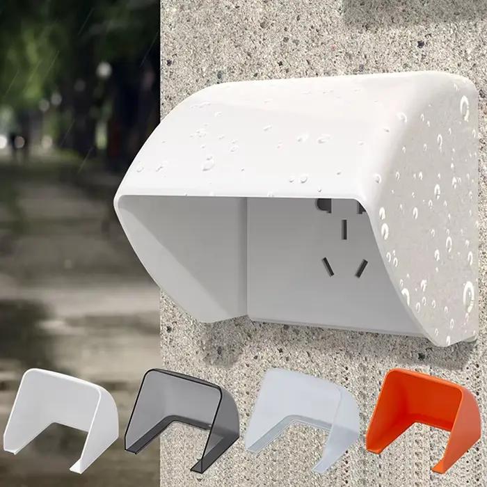 Boîte étanche universelle couvercle de prise électrique murale transparent protection pour interrupteur extérieur résistance aux intempéries et protection solaire matériaux ignifuges et isolation imperméable installation facile et design moderne