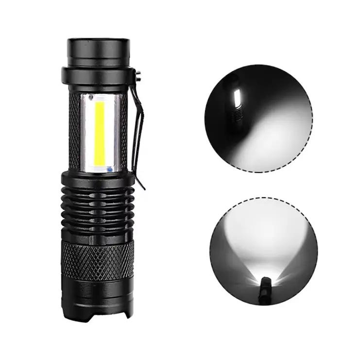 Batterie intégrée XP-G Q5 LED Zoom Focus Mini lampe de poche LED lampe torche lanterne réglable Penl