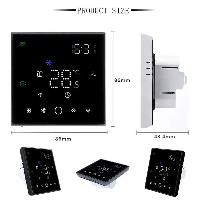 Prise en charge du contrôleur de ventilateur sans fil Tuya WiFi Smart ThermoandreResubdivision