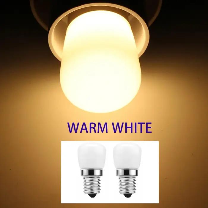 Mini-réfrigérateur ampoule à LED 2 pièces pour cuisine et salon, blanc chaud, verre laiteux, économie d'énergie, technologie innovante, cadeau d'anniversaire ou de Noël