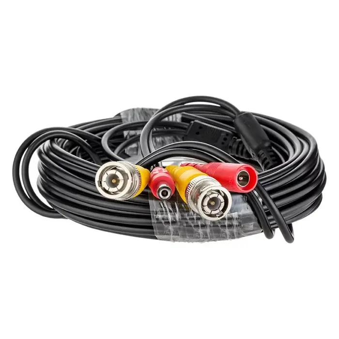 Câble vidéo BNC pour système de caméra DVR CCTV câble tout-en-un pour surveillance de sécurité installation simplifiée maison et entreprise occasions spéciales