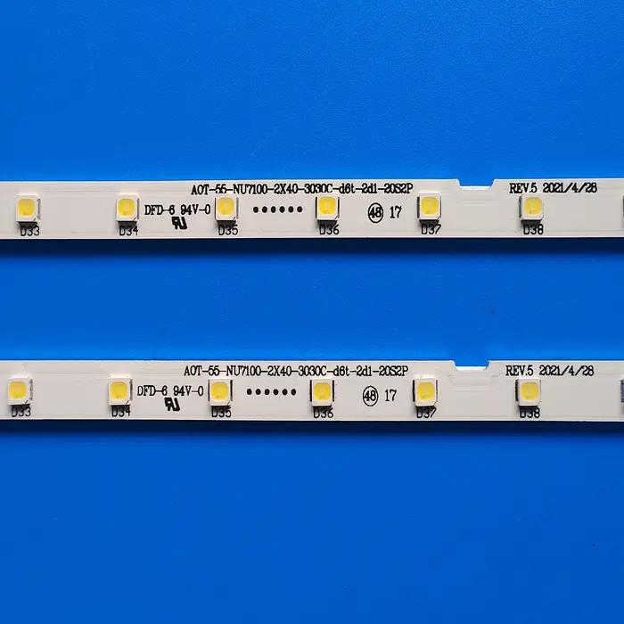 Bande de rétro-éclairage LED pour 55NU7100 UN55RU7100 UE55NU7100 UE55N5540AU UE55NU7023 UE55NU7500 U