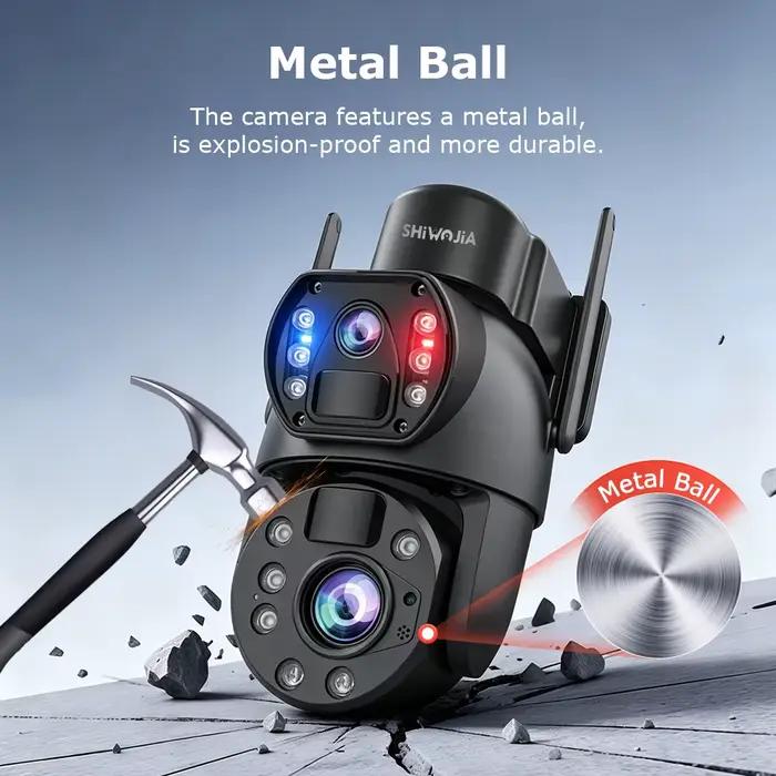 Caméra solaire SHIWOJIA 22X ZOOM 10MP AOV avec carte SIM 4G