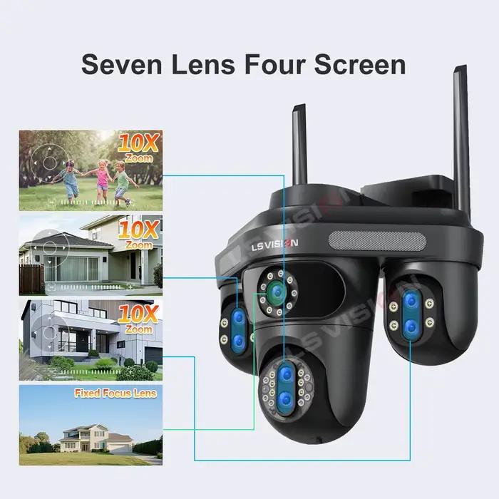 Caméra de sécurité domestique WiFi LS VISION 10K