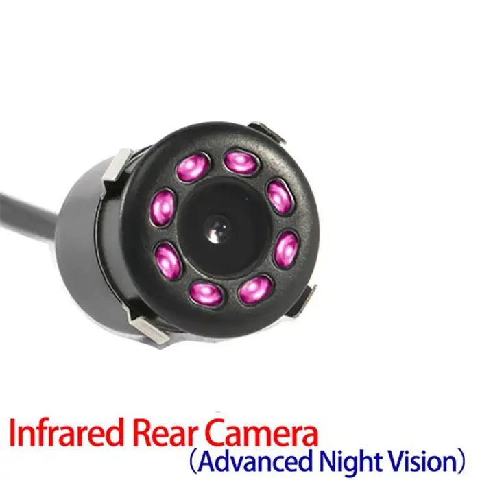 SINOVCLE caméra de recul rétroviseur voiture infrarouge nuit avec & sans LED câblage de sauvegarde de véhicule Kit