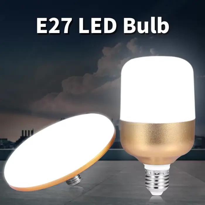 Ampoule LED Ampoule E27 Lampe Projecteur 15/20/30/40/50/60W Lampes UFO 220V pour la maison salon maison éclairage cuisine