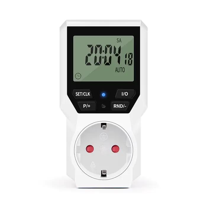 Minuterie numérique, interrupteur jour/heure, minuterie électronique Programmable, prise de courant,