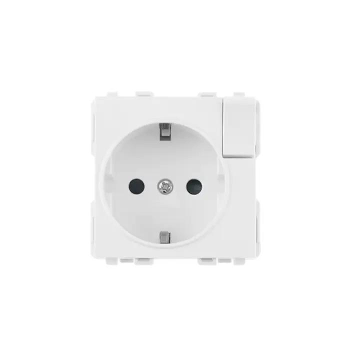 Prise de courant EU avec interrupteur, fonction de prise de courant, accessoire de prise bricolage,