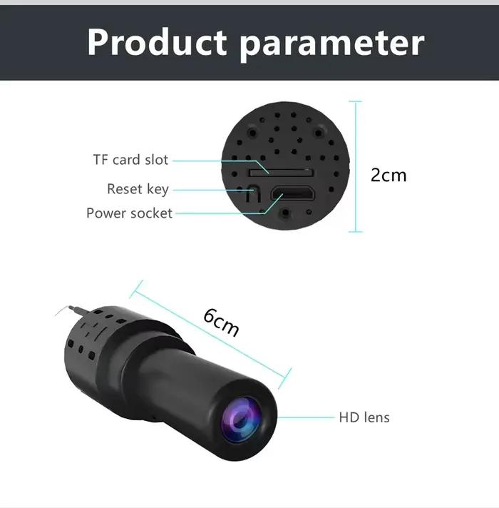 Caméra sans fil WiFi DIXSG 1080P Mini pour Surveillance Maison Détection Mouvement Enregistrement Vidéo Sécurité Intérieure Occasions Spéciales