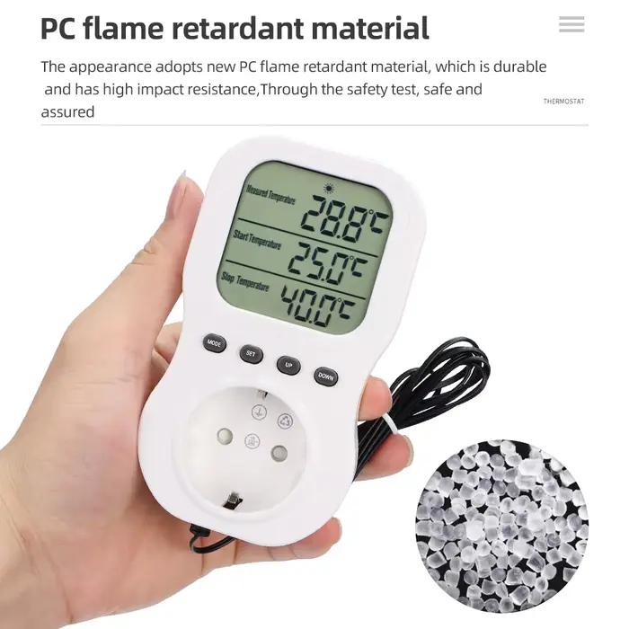 Thermostat intelligent LCD minuterie numérique prise multifonction régulateur de température interrupteur chauffage