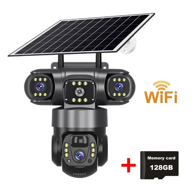 4G 12MP caméra solaire PTZ extérieur suivi automatique Vision nocturne