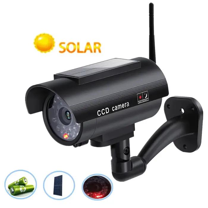 Caméra de sécurité factice à énergie solaire
