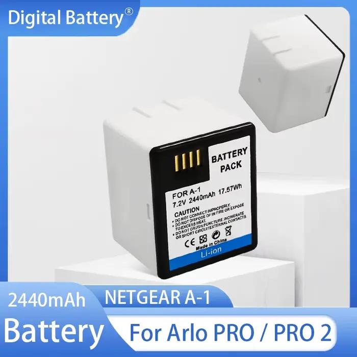 Batterie Rechargeable au Lithium 2440mAh 7.2V, pour appareil de surveillance des Batteries d'appareil photo Arlo PRO / PRO 2 NETGEAR A-1