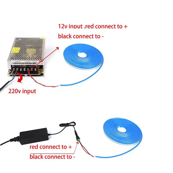 Bande lumineuse néon LED SMD 2835 120LED s/M, 5m 10m 15m 20m 12V, étanche IP67, bricolage, décoratio
