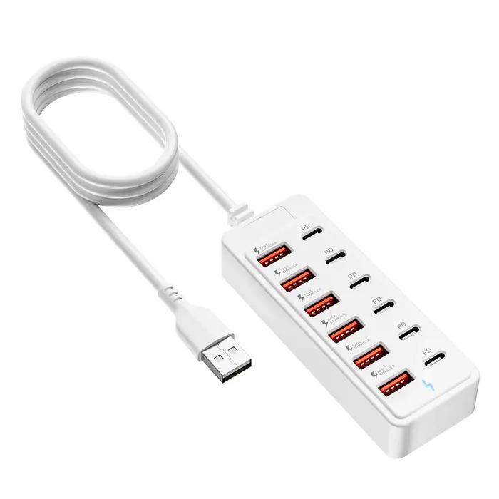 Station de charge 12 en 1 universelle avec technologie GaN pour iPhone Huawei Samsung Xiaomi OnePlus Occasions spéciales et quotidienne