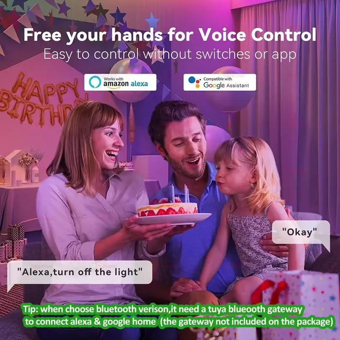 Ampoule LED Bluetooth/WiFi E27 15W 20W 110V 220V RGB RGBCW