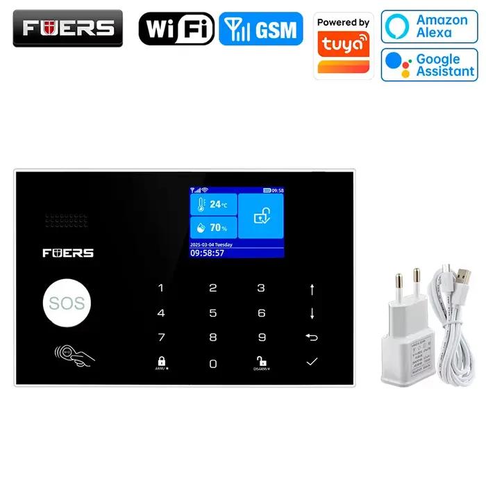 Système d'alarme sans fil FUERS WIFI GSM pour la maison, système de sécurité anti-intrusion compatib